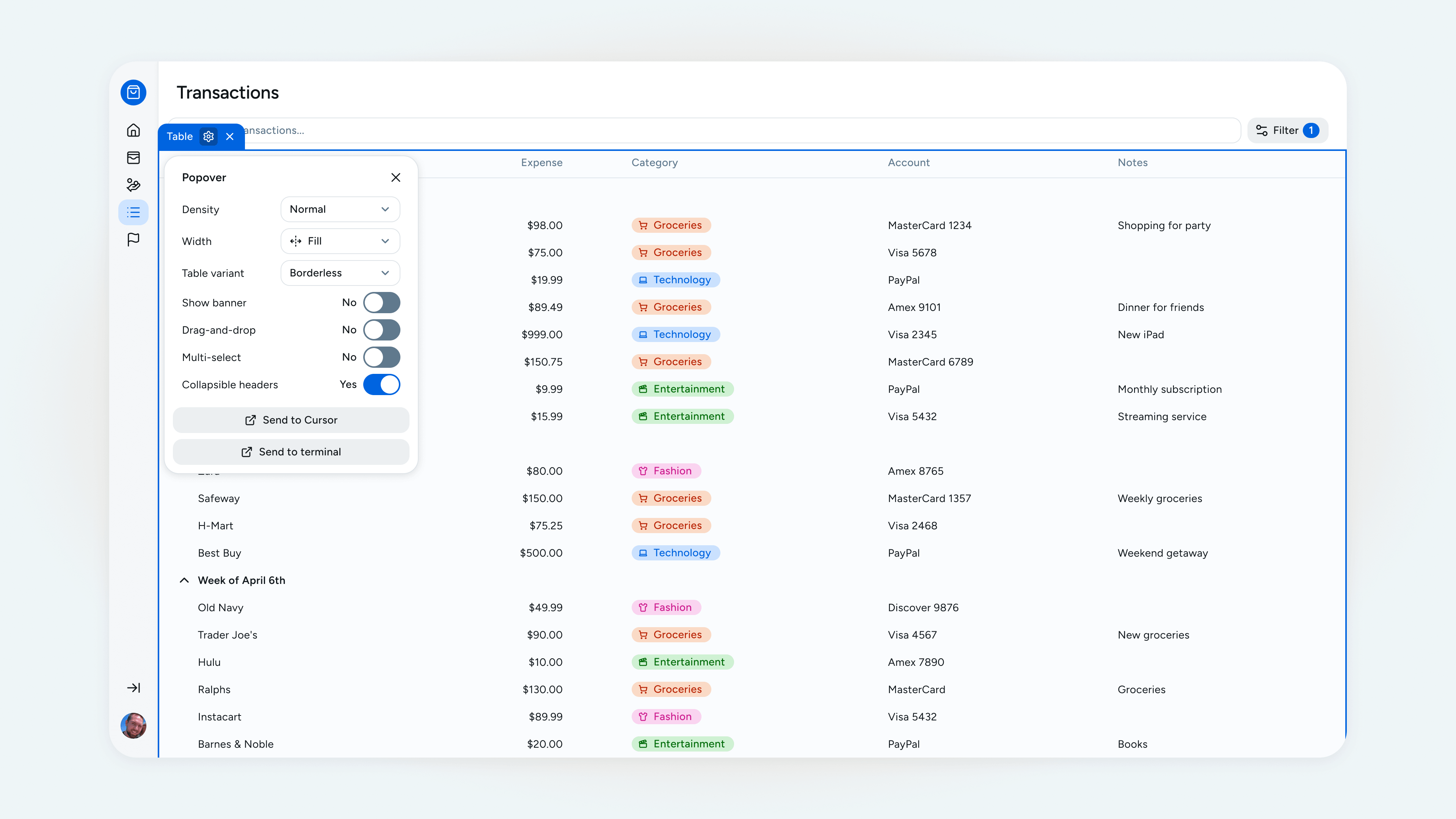 Livemate prop editor